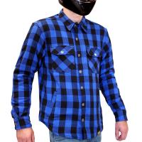 MCP Моторубашка мужская Rebel Full kevlar, черно-светло синий в Ставрополе
