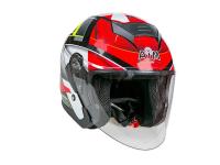 AiM Шлем открытый JK526 Red/Grey/Black в Ставрополе
