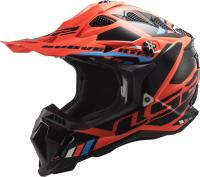 LS2 Мотошлем MX700 Subverter Evo Stomp Черно-оранжевый в Ставрополе