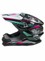 AiM Шлем кроссовый JK803 Multicolor Black/Blue в Ставрополе