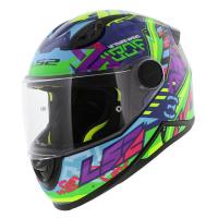 LS2 Мотошлем FF812 Kid Svent Blue Green в Ставрополе