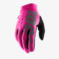 100% Мотоперчатки текстильные женские Brisker Neon/Pink/Black в Ставрополе