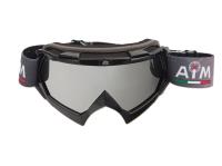 AiM Очки кроссовые (PRO) 157-100 Black Glossy в Ставрополе