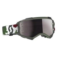 Scott Очки кроссовые Fury dark green/white silver chrome works в Ставрополе