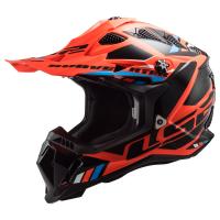 LS2 Мотошлем MX700 Subverter II Evo Stomp черно-оранжевый в Ставрополе