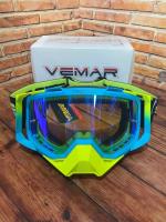 Scout Vemar Маска кросс MJ-1024-1 сине-желтая в Ставрополе