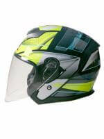 AiM Шлем открытый JK526 Yellow/Grey/Black в Ставрополе