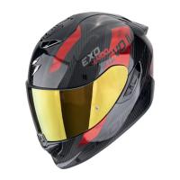 Scorpion Exo Мотошлем Exo-1400 Evo II Carbon Air Platted Карбон/Красный в Ставрополе
