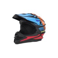 Desment Шлем кроссовый Raptor Black-Blue-Orange graphic в Ставрополе
