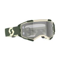 Scott Очки кроссовые Fury LS kaki green/light sensitive grey works в Ставрополе