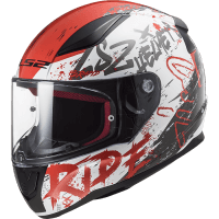 LS2 Шлем FF353 Rapid Naughty Бело-красный в Ставрополе