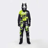 Grom Штаны кроссовые подростковые MX Religion lime в Ставрополе