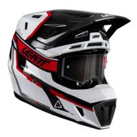 Leatt Шлем кроссовый  7.5 V26 White-Red + очки Velocity 4.5 в Ставрополе