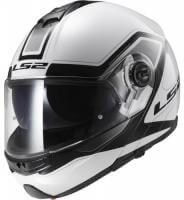 LS2 Мотошлем снегоходный FF325 Strobe Electric Snow Civik Черный/Белый в Ставрополе