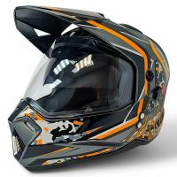 AIM Шлем кросс/эндуро JK802S Orange/Grey/Black в Ставрополе