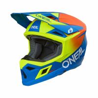 Oneal Шлем кроссовый 3Series Solid V.24 синий/желтый в Ставрополе