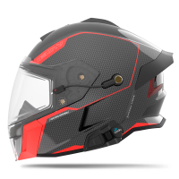 509 Шлем Delta V Carbon Commander с подогревом Racing Red в Ставрополе