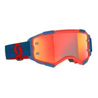 Scott Очки кроссовые Fury dark blue/neon red/orange chrome works в Ставрополе