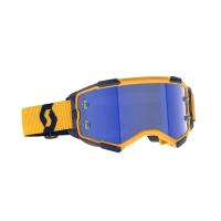 Scott Очки кроссовые Fury dark yellow/dark blue/blue chrome works в Ставрополе
