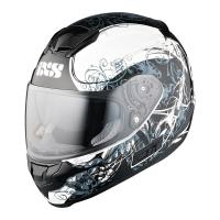 IXS Мотошлем HX 215 Curl Черный/Белый в Ставрополе
