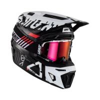 Leatt Мотошлем кроссовый Moto 9.5 Carbon Helmet Kit V24 White в Ставрополе