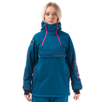 Dragonfly Куртка-анорак сноубордическая DF Uktus Woman Dark Ocean - Pink в Ставрополе