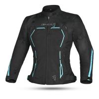 Dimox Мотокуртка текстиль Margo Women Black/Turquoise в Ставрополе
