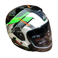 AiM Шлем JK526 Fluo-Green/White/Black в Ставрополе