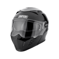 Simpson Шлем модуляр Darksome Gloss Black в Ставрополе