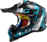 LS2 Мотошлем MX700 Subverter Evo Max Черно-бирюзовый в Ставрополе