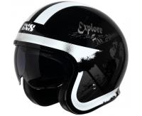 IXS Мотошлем открытый iXS 880 2.2 черно-серебристый в Ставрополе