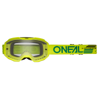 Oneal Маска кроссовая B-10 Solid V.24, желтый, прозрачные линзы Antifog, с защитой от уф лучей в Ставрополе