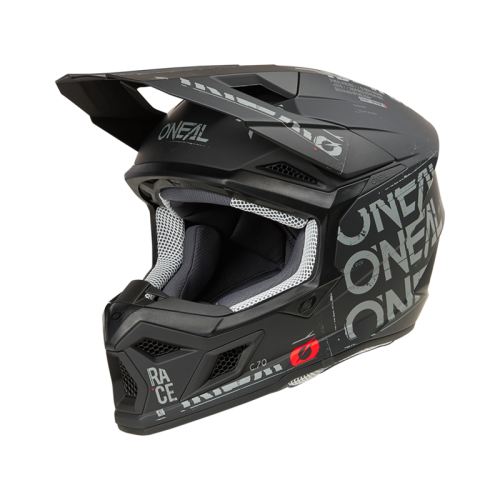 Oneal Шлем кроссовый 3Series Static черный/серый в Ставрополе