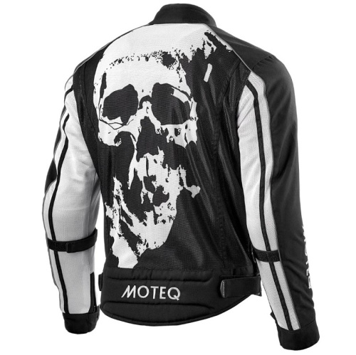 Moteq Мотокуртка текстильная сетка Rebel Черно-белая в Ставрополе