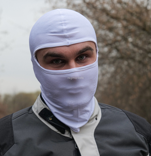 MotoLike Подшлемник Хлопок/Эластан Белый в Ставрополе