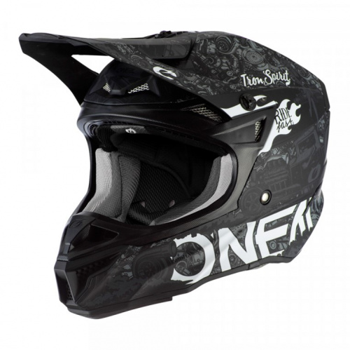 Oneal Шлем кроссовый 5Series Polyacrylite Черный/Белый в Ставрополе